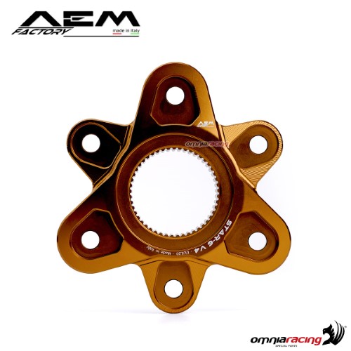 Flangia corona AEM bronzo racer per Ducati Panigale V4 tutte le versioni