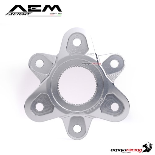 Flangia corona AEM argento iridio per Ducati Panigale V4 tutte le versioni