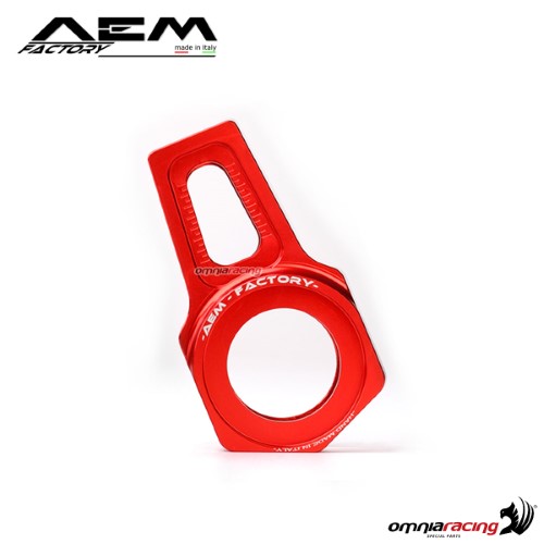 Tendicatena AEM in ergal asse 30mm rosso lava per Ducati Monster 821
