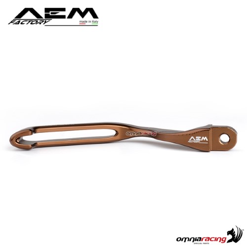 AEM aluminum brake lever for Brembo RCS master cylinder racer bronze