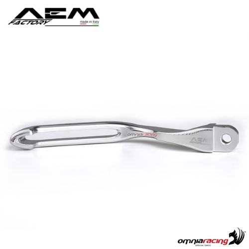 AEM aluminum brake lever for Brembo RCS master cylinder rodhium silver