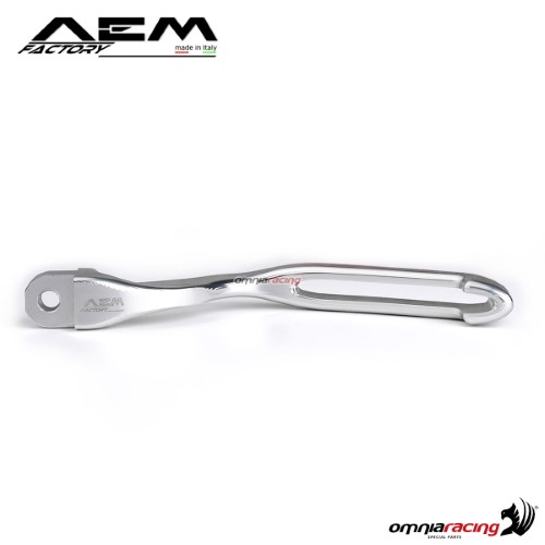AEM aluminum clutch lever for Brembo RCS master cylinder rodhium silver