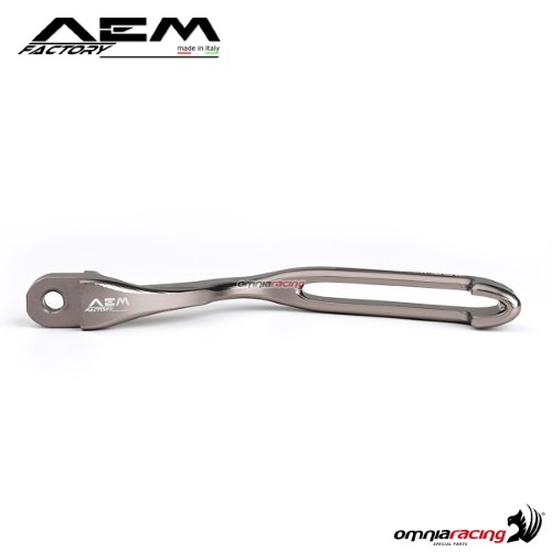 AEM aluminum clutch lever for Brembo RCS master cylinder titanium grey