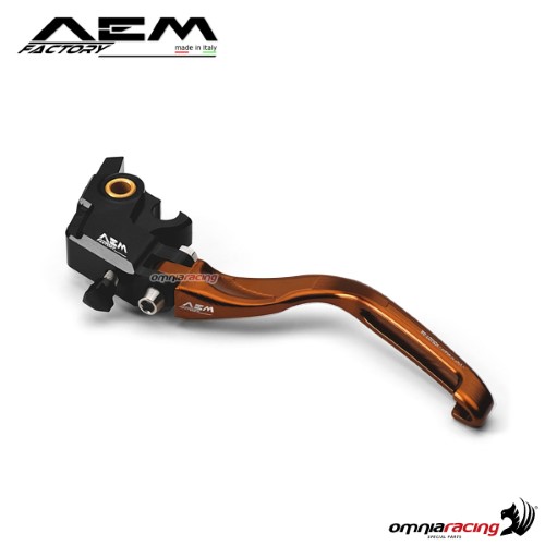 AEM aluminum clutch lever for Brembo OEM master cylinder bronze Ducati Hypermotard 1100/S/Evo/Evo SP