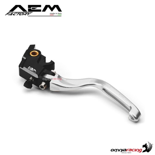 AEM aluminum clutch lever for Brembo OEM master cylinder rodhium silver Ducati Monster 1100/S/Evo