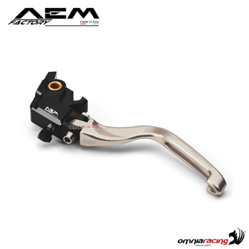 AEM aluminum clutch lever for Brembo OEM master cylinder grey Ducati Hypermotard 1100/S/Evo/Evo SP