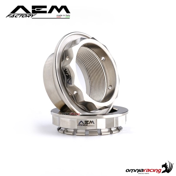 AEM M55 nut natural titanium for Mv Agusta Brutale 1078RR