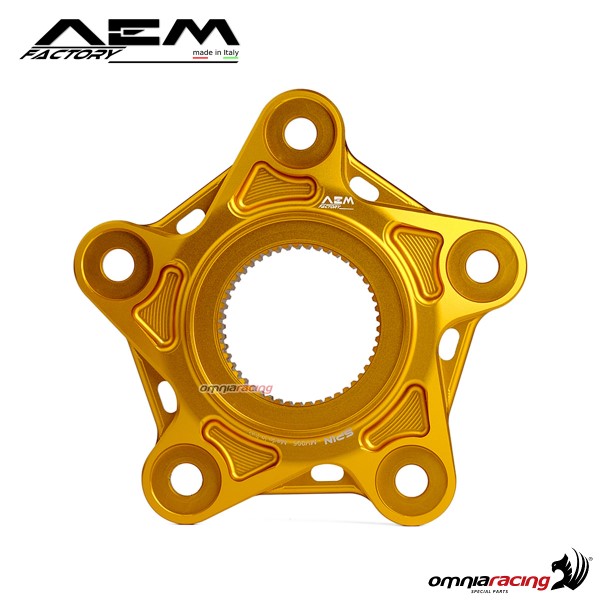 Flangia corona AEM oro pepita per Mv Agusta F4 750/1000/1078