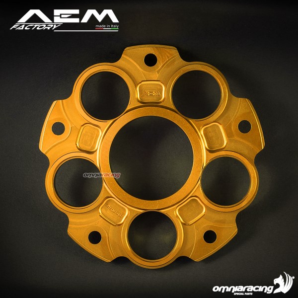AEM sprocket carrier flange pepita gold for Mv Agusta F4 750/1000/1078