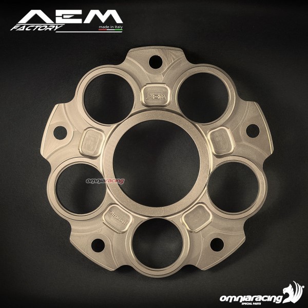 AEM sprocket carrier flange titanium grey for Mv Agusta Brutale 910R/RR/S