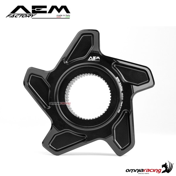 Flangia corona AEM nero carbon per Mv Agusta Brutale 1090R/RR/Corsa