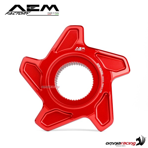 AEM sprocket flange lava red for Mv Agusta Brutale 1090R/RR/Corsa