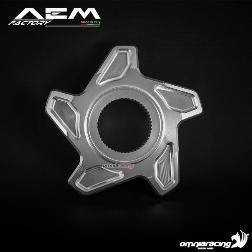 AEM sprocket flange rodhium silver for Mv Agusta Brutale 800/RR 2012>2017