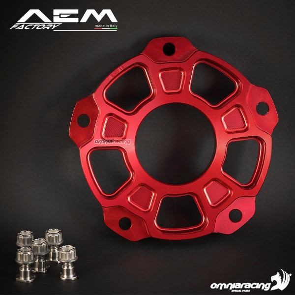 AEM sprocket carrier flange lava red for Mv Agusta Brutale 1090R/RR/Corsa
