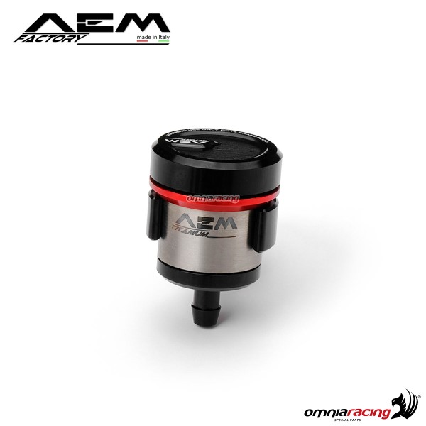 AEM serbatoio fluido frizione 27 mm in titanio rosso lava per Ducati 1098/R/S