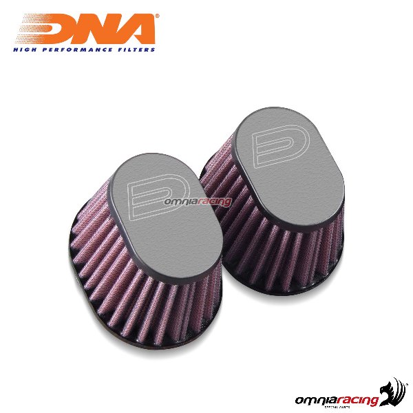 Kit filtro aria DNA air box in pelle colore grigio per BMW RnineT 2014>2017