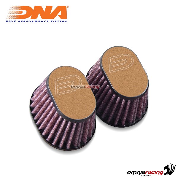 Kit filtro aria DNA air box in pelle colore marrone chiaro per BMW RnineT 2014>2017