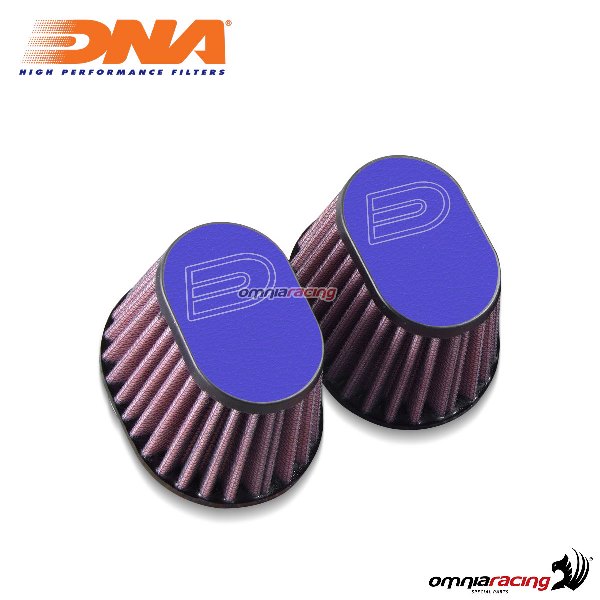 DNA 2 air filter kit air box in leather blue color for BMW with 66mm throttle body