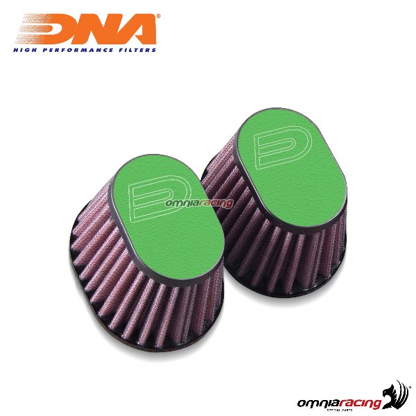 DNA 2 air filter kit air box in leather green color for BMW with 66mm throttle body
