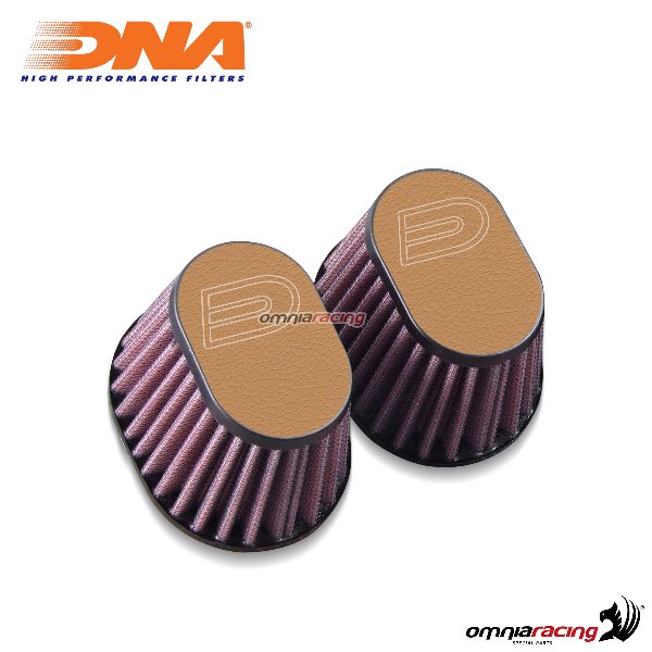 DNA 2 air filter kit air box in leather light brown color for BMW with 66mm throttle body