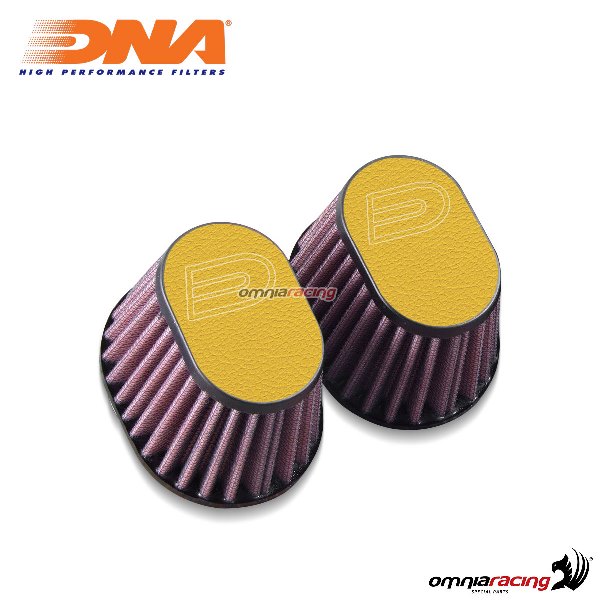 DNA 2 air filter kit air box in leather yellow color for BMW with 66mm throttle body