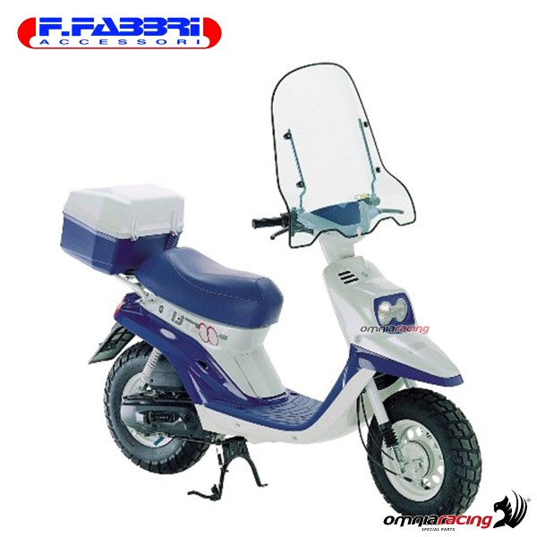Parabrezza Fabbri trasparente con bordo per MBK Booster 50 1990>1998