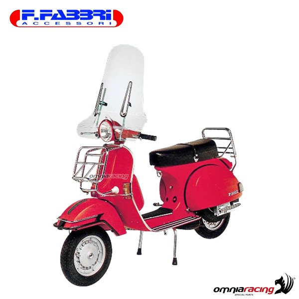 Parabrezza Fabbri trasparente con bordo per Piaggio Vespa PX 1980/89 1980>1989