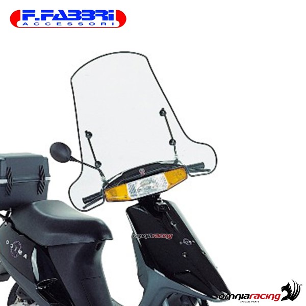 Parabrezza Fabbri trasparente con bordo per Aprilia Amico LX/Sport/Cat 1992>1993