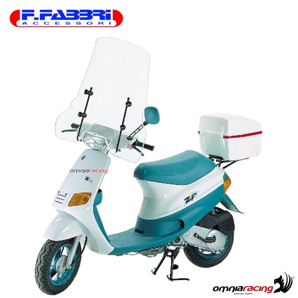 Parabrezza Fabbri trasparente con bordo per Piaggio ZIP prima serie 1991>1998