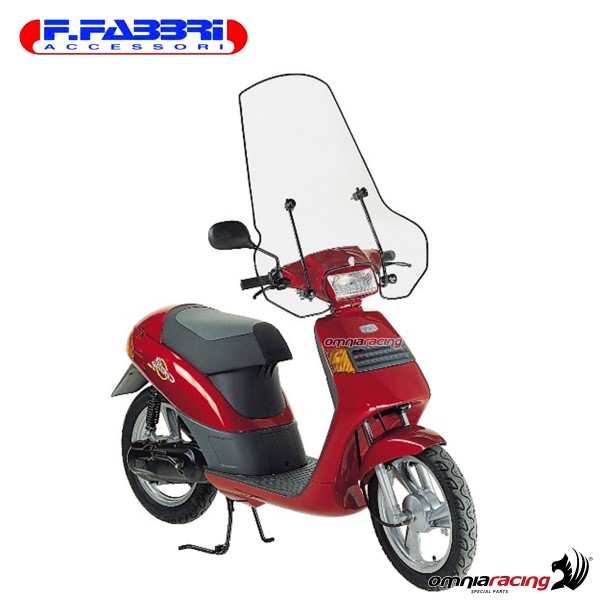 Parabrezza Fabbri trasparente con bordo per Malaguti Centro 50SL 1992>2001
