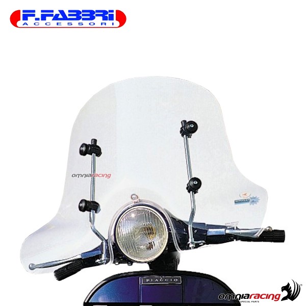 Fabbri Scooter Transparent windshield for Piaggio Vespa PX 1980>1989