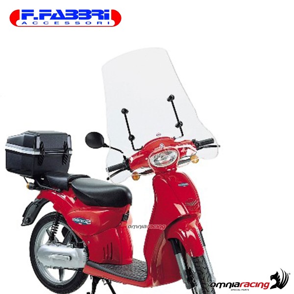 Parabrezza Fabbri trasparente con bordo per Aprilia Scarabeo 50/100 1993>2014