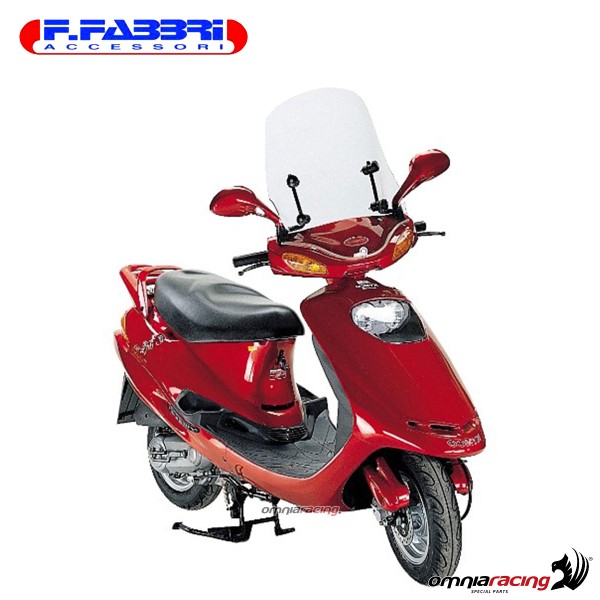Parabrezza Fabbri trasparente con bordo per Kymco Heroism 50/125/150 1995>1997