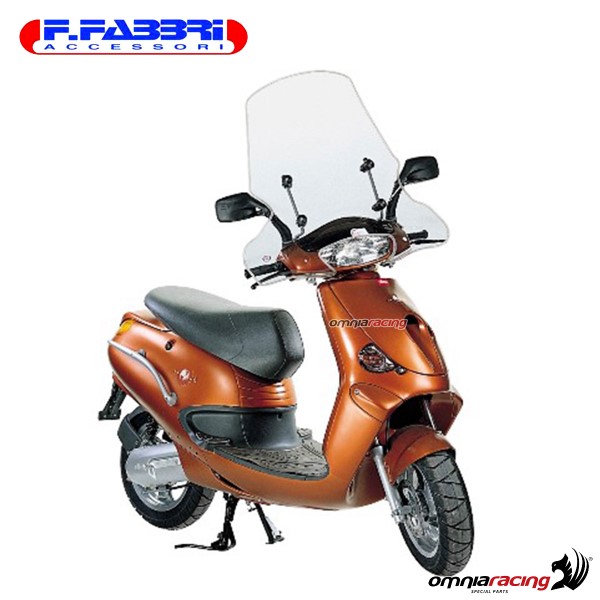Parabrezza Fabbri trasparente con bordo per Aprilia Gulliver 50LC 1995>1998