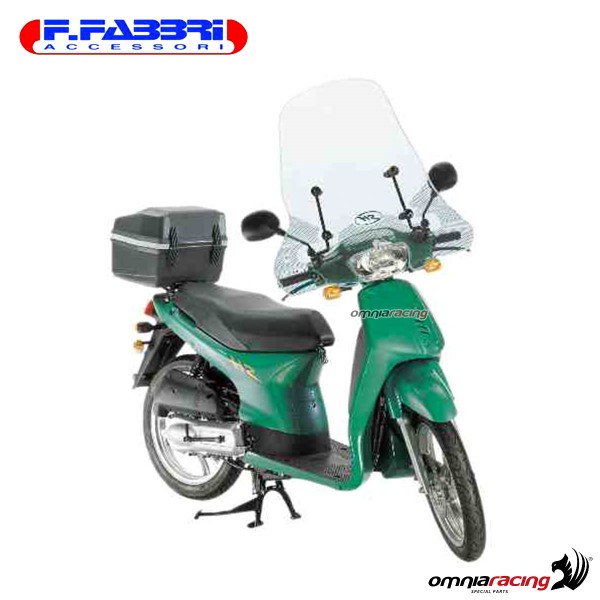Parabrezza Fabbri trasparente con bordo per Honda SH 50/100 1996>2001