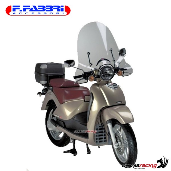 Fabbri TUV approved transparent with edge windshield for Aprilia Scarabeo 125/150/200/GT 1999>2007