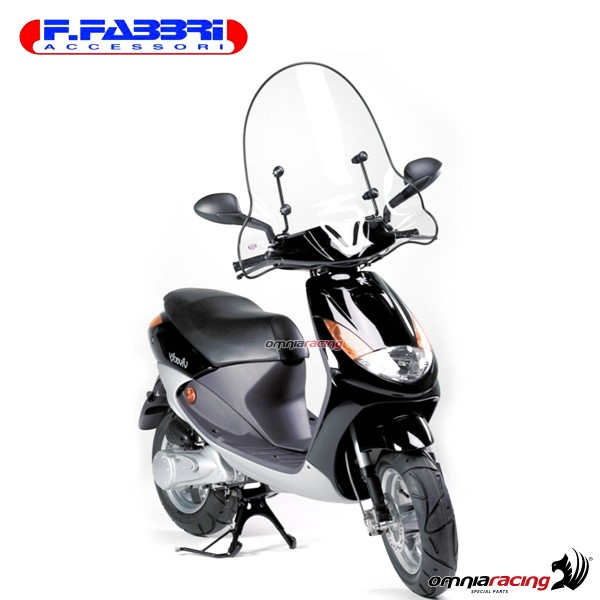 Parabrezza Fabbri trasparente con bordo per Peugeot Vivacity 50/100 1999>2000