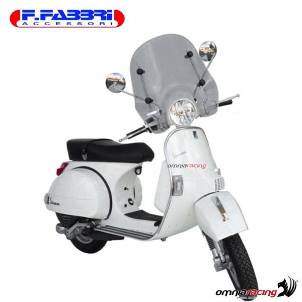Fabbri Scooter Transparent windshield for Piaggio Vespa PX disco 1989>2018