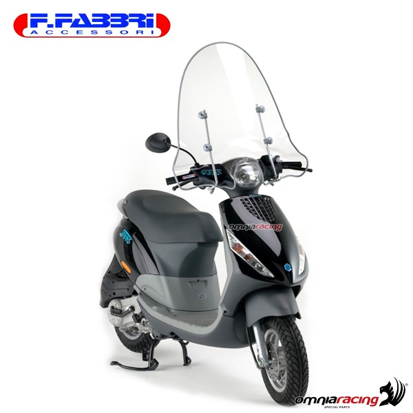 Parabrezza Fabbri trasparente con bordo per Piaggio ZIP 50/125 2000>2002