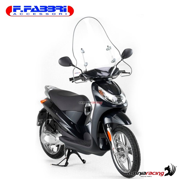 Parabrezza Fabbri trasparente con bordo per Peugeot Looxor 50/100 2001>2006