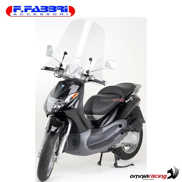 Parabrezza trasparente Fabbri scooter per Piaggio Beverly 125/150/200 2001>2003