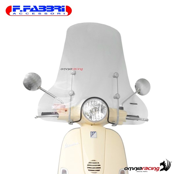 Parabrezza Fabbri trasparente con bordo per Piaggio Liberty Moc/Elle 2005>2016