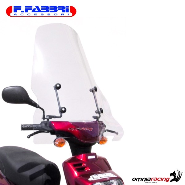 Fabbri Scooter Transparent windshield for MBK Booster 50 2004>2015