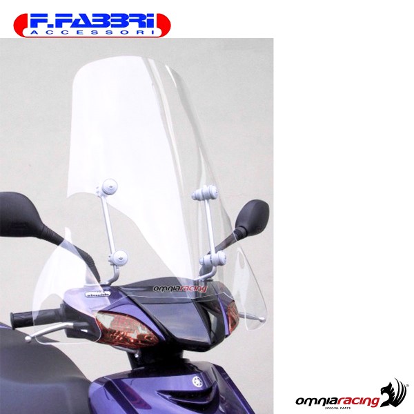 Parabrezza Fabbri trasparente con bordo per Yamaha Cygnus X 2004>2006