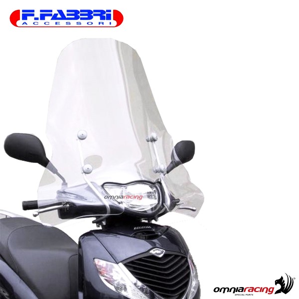 Parabrezza Fabbri trasparente con bordo per Honda SH125i/SH150i 2005>2008