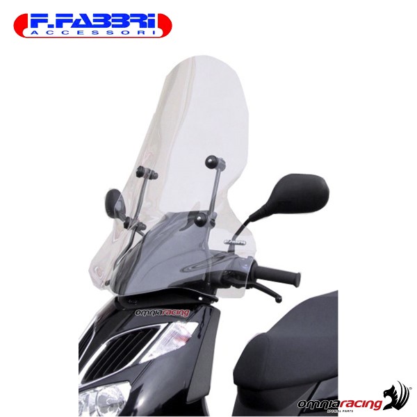 Parabrezza trasparente Fabbri scooter per Aprilia Derby Rambla 125/150/250/300 2008>2011