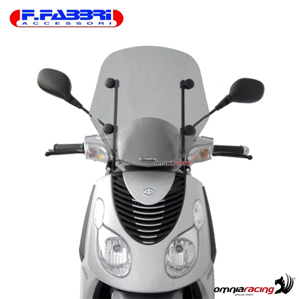 Parabrezza trasparente Fabbri scooter per Piaggio Carnaby 125/200/250 2007>2010