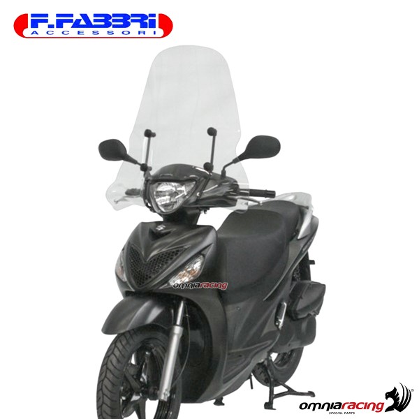 Fabbri Scooter Transparent windshield for Suzuki Sixteen 125/150 2007>2014