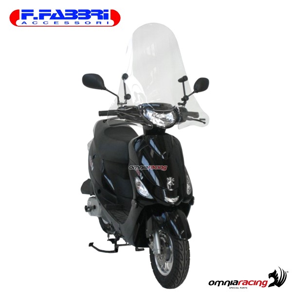 Fabbri Scooter Transparent windshield for Peugeot V-Clic 50 2007>2008
