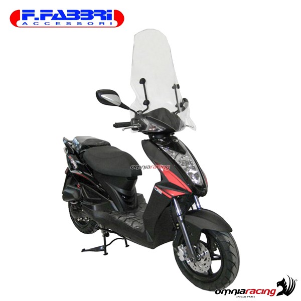 Fabbri Scooter Transparent windshield for Kymco Agility 50RS 2009>2012